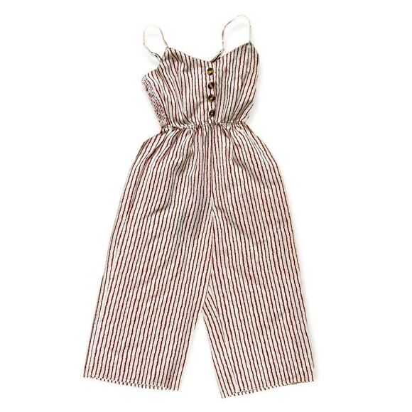 3/$15 Red & White Striped J for Justify Jumpsuit S - Picture 1 of 12